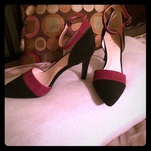 Franco Black/Bordo Darto Aiko Pump - Size 6m